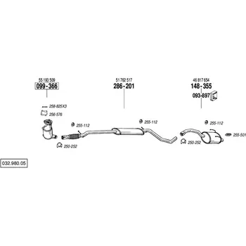 Katalyzátor katalyzátor výroba AS/BM Bosal 99-336A