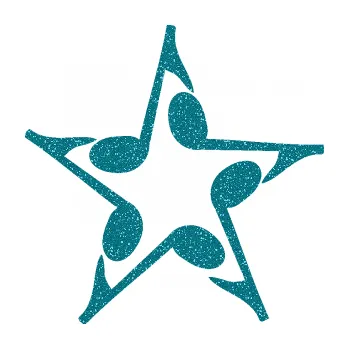 Samolepící dekorace Music hvězda z not (92 - Ultra Metalic tyrkysová) SAMOLEPKA NA AUTO, NÁLEPKA, FÓLIE, POLEP, TUNING, VLASTNÍ TEXT, TISK, AUTOSAMOLEPKY.cz, POLEPY, OBRÁZEK, LOGO, 3D STICKERS