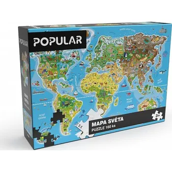 Popular Mapa světa 160 dílků