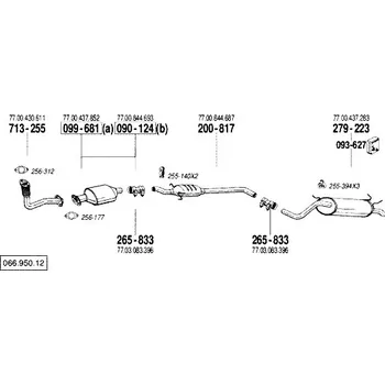 Katalyzátor katalyzátor výroba AS/BM Bosal 99-681A