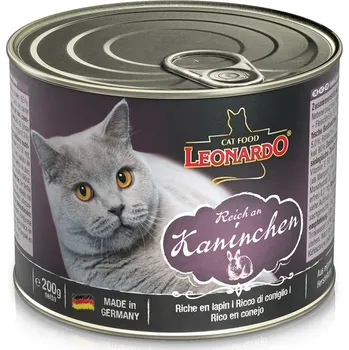 Krmivo pro kočku Leonardo Premium – s velkým množstvím králičího masa 24 × 200 g