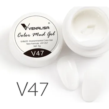 Lak na nehty Venalisa UV Mud Gel - Milk