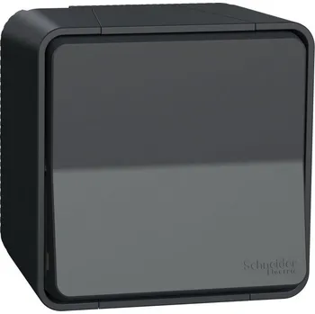 vypínač Mureva Styl tlačítko řazení 1/0 IP55 povrchové Antracit SCHNEIDER MUR35026