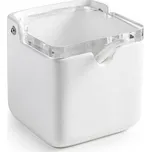 Bílá keramická dóza na sůl se lžičkou plastové víčko - Ibili