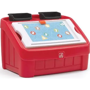 Úložný box Step2 Box na hračky 2v1 barva: červená