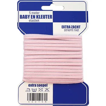 Měkká gumička 5 metrů světlá růžová (Měkká gumička 5 metrů světlá růžová)