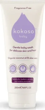 Kokoso Baby Gentle Wash mycí gel na tělo a vlasy 200 ml