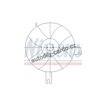 Chladič motoru Ventilátor chladiče klimatizace NISSENS 85096