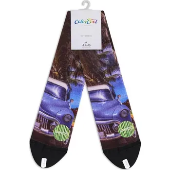 Pánské ponožky Bolero | Pánské jemné ponožky z bambusového vlákna- veteráni - Barva Modrá BOL 048