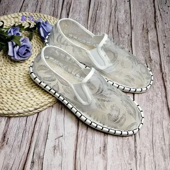 Pánské mokasíny Letní pánské boty se vzory MaFen Barva: Bílá, Velikost: 39