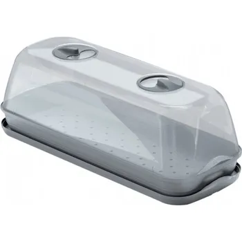 Skleník Miniskleník RESPANA TABLE 3v1 s ventilací šedý 52x20x19cm