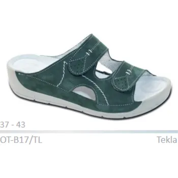 Dámská zdravotní obuv MEDISTYLE TEKLA OT-B17/TL pantofel zelený vel.37-43, --- - 43