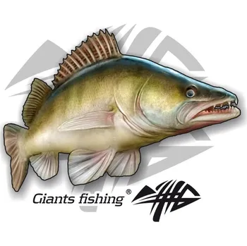 Giants Fishing Velká nálepka 15 cm candát