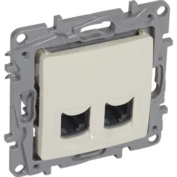 Rozvaděč LEGRAND Zásuvka 764674 2xRJ45 Cat.6 UTP béžová 764674
