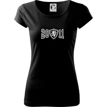 Dámské tričko Narozeninový motiv - znak - 2011 - Dámské triko Pure - 3XL ( Černá )