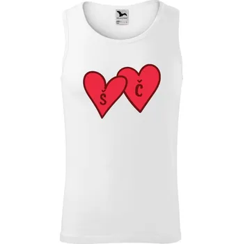 Pánské tílko Pánské tílko Iniciály v srdíčku se jmény