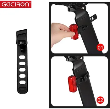 Cyklosvítilna Gaciron držák na AERO sedlovku pro světla W08/W11