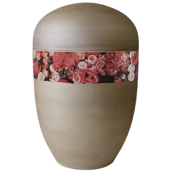 Smuteční dekorace Pohřební urna Nebe | režná barevná | růže