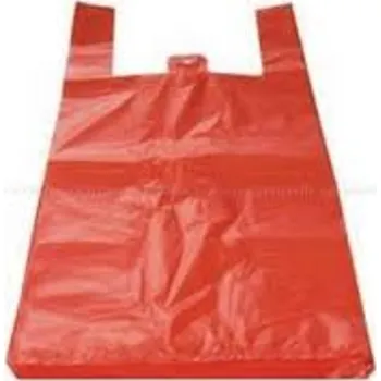 Sáček na potraviny Mikrotenová taška 10kg 52x30x17 cm červená, 100ks (Mikrotenová taška | 10kg | 52x30x17 cm | červená | 100ks | nákupní taška | taška na nákupy | mikrotenové tašky | červené tašky | tašky do obchodu | balení zboží | tašky na potraviny | tašky na ovoce | taš