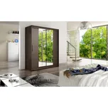 ArtAdrk Šatní skříň INESS | 150 cm Skříň: Is02 / čokoládová