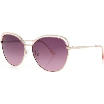 Sluneční brýle HIS 14103 růžová lesk zlatá, čočka růžová gradál polarizovaná 1