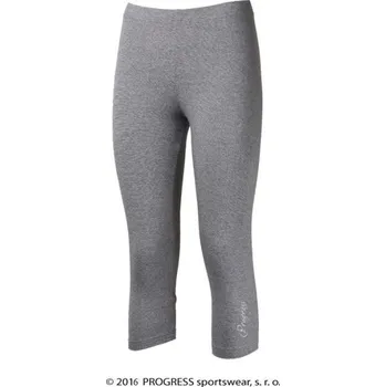 Dámská móda PROGRESS MONZA 3Q LEGÍNY bambus dámské, šedá Barva: šedá, Velikost: M