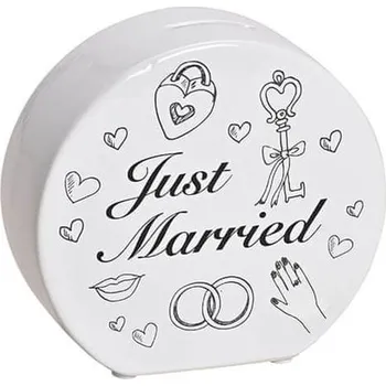 Pokladnička KupMa Pokladnička svatební kulatá bílá