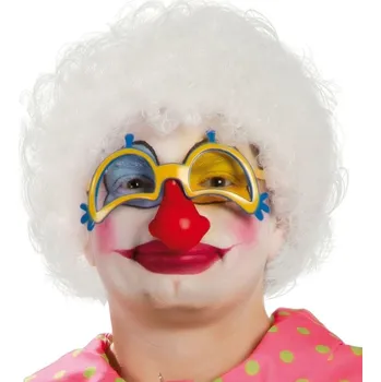 Fiestas Guirca Kudrnatá Afro paruka bílá Karnevalová paruka Fiestas Guirca Kudrnatá Afro paruka bílá