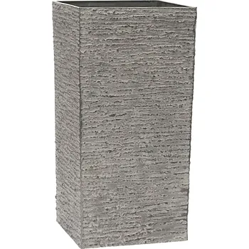 Venkovní plastový květináč - kámen 40x82x40 (Venkovní plastový květináč s imitací kamene)