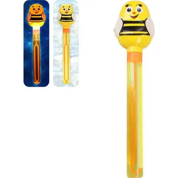 Bublifuk Bublifukovací hůlka včela 70ml bublifukovač na baterie Světlo