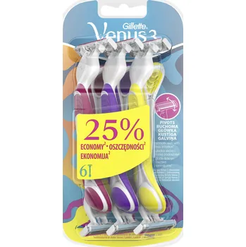 Gillette Simply Venus 3 Plus Yellow 6 ks