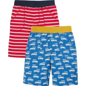 Chlapecké kraťasy Dětské kraťasy - 2 ks v balení Auta a pruhy Frugi Velikost: 2-3r