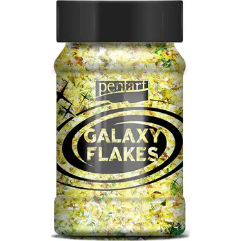 Výtvarná barva Pentart Galaxy Flakes 15 g Barvy Pentart: Pluto yellow