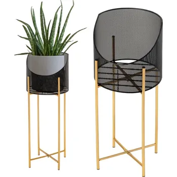 Stojan na květiny ArtPodlas Sada 2 kovových stojanů na květiny TSHP208209