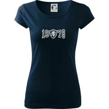 Dámské tričko Narozeninový motiv - znak - 1978 - Dámské triko Pure - XS ( Námořní modrá (velmi tmavá - téměř černá) )