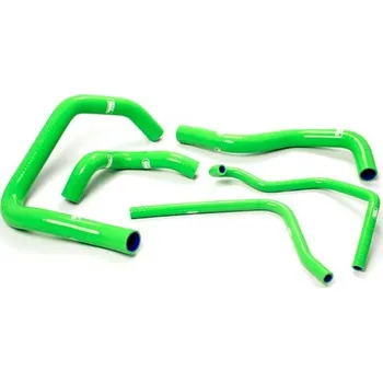 Silikonové hadice chladícího systému SAMCO Sport pro Kawasaki ZX 6R (G1 / G2 / J1 / J2) 1998 - 2002 - 5 kusů Barva: zelená