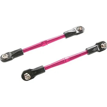 RC vybavení Traxxas ojnička stavitelná 78mm hliníková růžová (2)