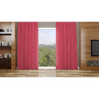 Orbytex Zatemňovací závěs hotový - žíhaný malinový 08 Rozměry: Š/V 145x150 (1ks), Vršek závěsu: ŘASÍCÍ STUHA