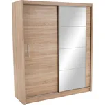 Tempo Kondela Skříň s posuvnými dveřmi, dub sonoma, 180x215, LOW