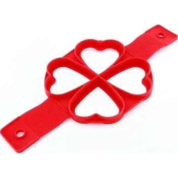 Forma na pečení Pronett Silikonová forma na lívance srdce červená