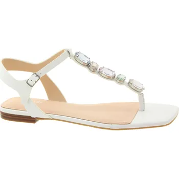 Dámské sandále GUESS Dámské kožené bílé sandálky FL6SEF-WHITE-255 Velikost 40