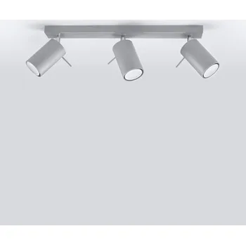 Sollux Stropní/nástěnné svítidlo RING 3 ø 8 cm Barva: Šedá