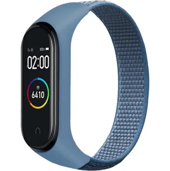 Náramek Mi Band 3/4/5/6/7 nylonový náramek Barva: Modrá, Typ: 2