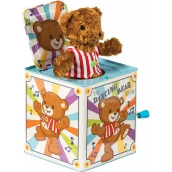 Hudební nástroj pro děti Tobar Hrající skříňka a vyskakující Medvěd