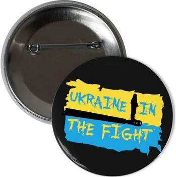 Odznáček s potiskem Odznak Ukraine in the Fight