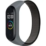 Mi Band 3/4/5/6/7 nylonový náramek Barva: Tmavě šedá, Typ: 20