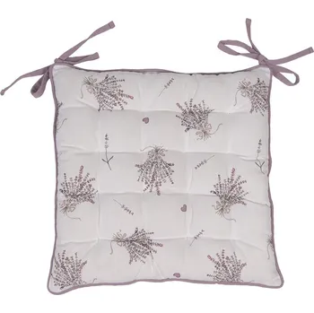 Podsedák Bavlněný podsedák s levandulemi a výplní Lavander Garden - 40*40*4 cm
