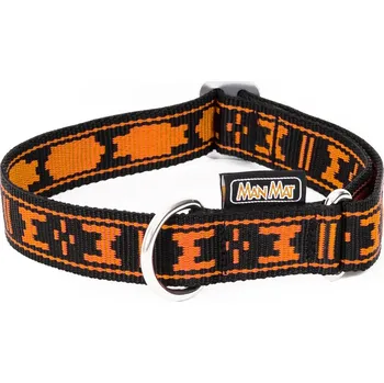 Obojek pro psa ManMat obojek Standard nylonový Vzor: O Oranžová