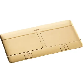 LEGRAND Krabice POPUP 054018 2x4 moduly broušená mosaz 054018