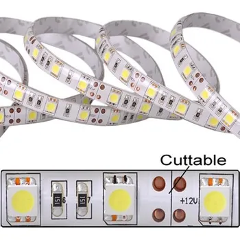 LED osvětlení Vodotěsný LED pásek 5m 300 LED Studená bílá SMD5050 - 5 metrů